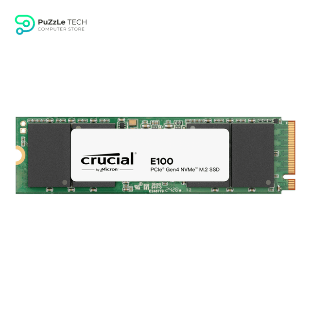Crucial E100 1TB M.2 NVMe PCIe Gen4 Internal SSD - Up to 5000MB/s Laptop & Desktop Compatible - CT1000E100SSD8