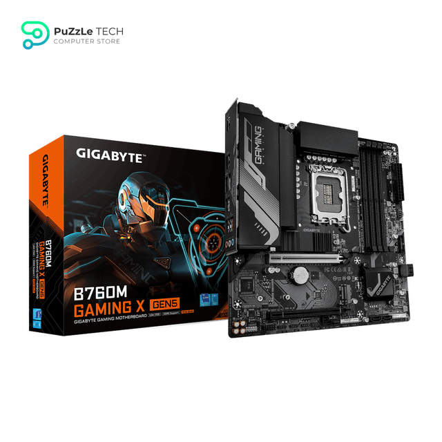 GIGABYTE B760M GAMING X GEN5 DDR5 Motherboard Supports Intel Core 12th-13th-14th Gen CPUs With PCIe 5.0 x16 Slot, 2xPCIe 4.0 M.2 Slots