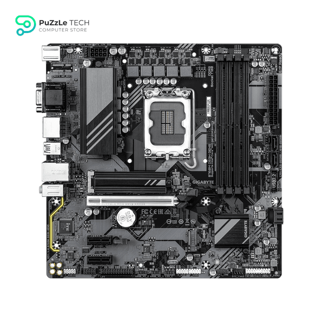 GIGABYTE B760M DS3H DDR5 GEN5 Motherboard - LGA1700, 13th & 12th Gen Intel Support, PCIe 5.0, Dual M.2, USB 3.2 Gen2, Micro ATX
