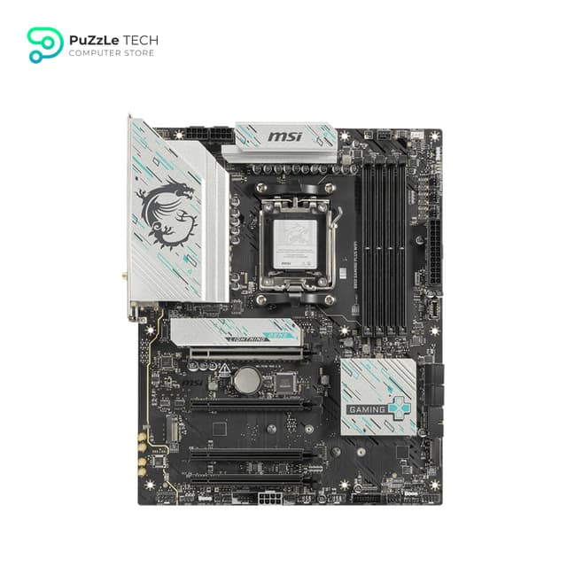 MSI B850 GAMING PLUS WIFI Motherboard, ATX - Supports AMD Ryzen 9000/8000 / 7000 Processors AM5 - DDR5 Memory Boost 8200+ MT/s (OC) - PCIe 5.0 x16 & 4.0 x16 - M.2 Gen5 - Wi-Fi 7 - 5G LAN