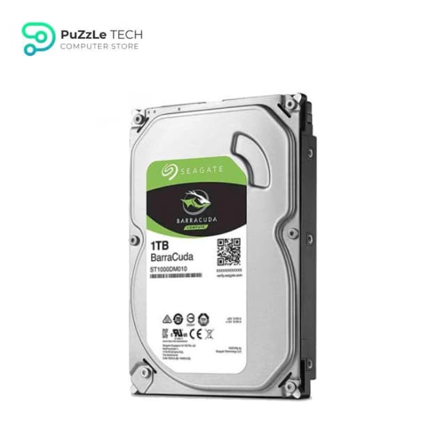 Seagate BarraCuda 1TB Internal Hard Drive HDD 3.5 Inch SATA 6 Gb/s 7200 RPM
