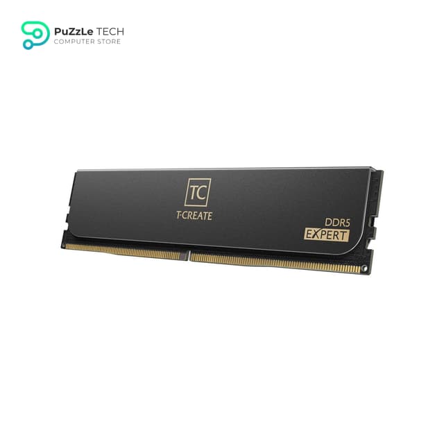 TEAMGROUP T-Create Expert CL32 Overclocking 10L DDR5 32GB Kit (2 x 16GB) 6400MHz (PC5-51200) Intel XMP 3.0 & AMD Expo Compatible Desktop Memory Module Ram Black