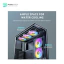 Antec C3 ARGB, 3 x 120mm & 1 x 120mm ARGB PWM Fans Included, Up to 8 Fans Simultaneously, Type-C, Seamless Tempered Glass Front & Side Panels, 360mm Radiator Support, Mid-Tower ATX PC Case 10