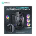 Antec C3 ARGB, 3 x 120mm & 1 x 120mm ARGB PWM Fans Included, Up to 8 Fans Simultaneously, Type-C, Seamless Tempered Glass Front & Side Panels, 360mm Radiator Support, Mid-Tower ATX PC Case 9