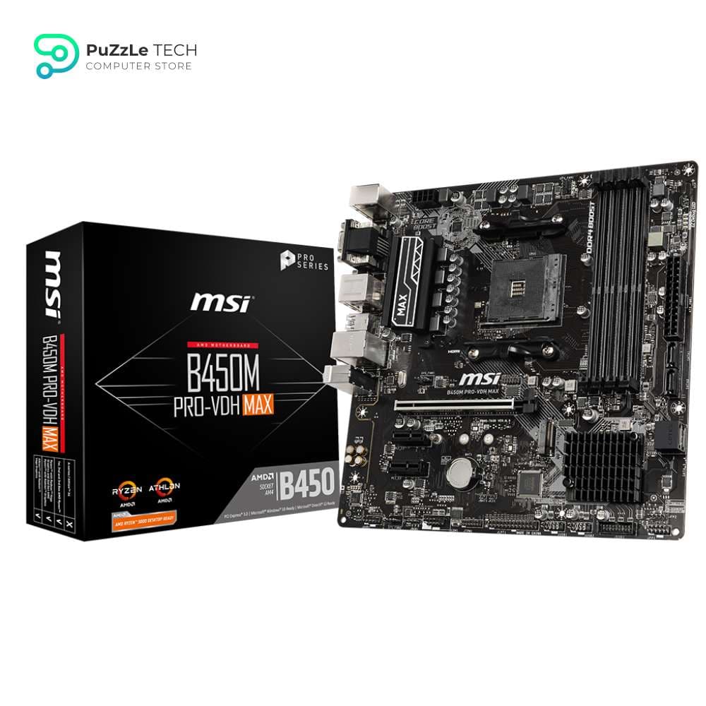 MSI B450M Pro-Vdh Max Motherboard Ddr4